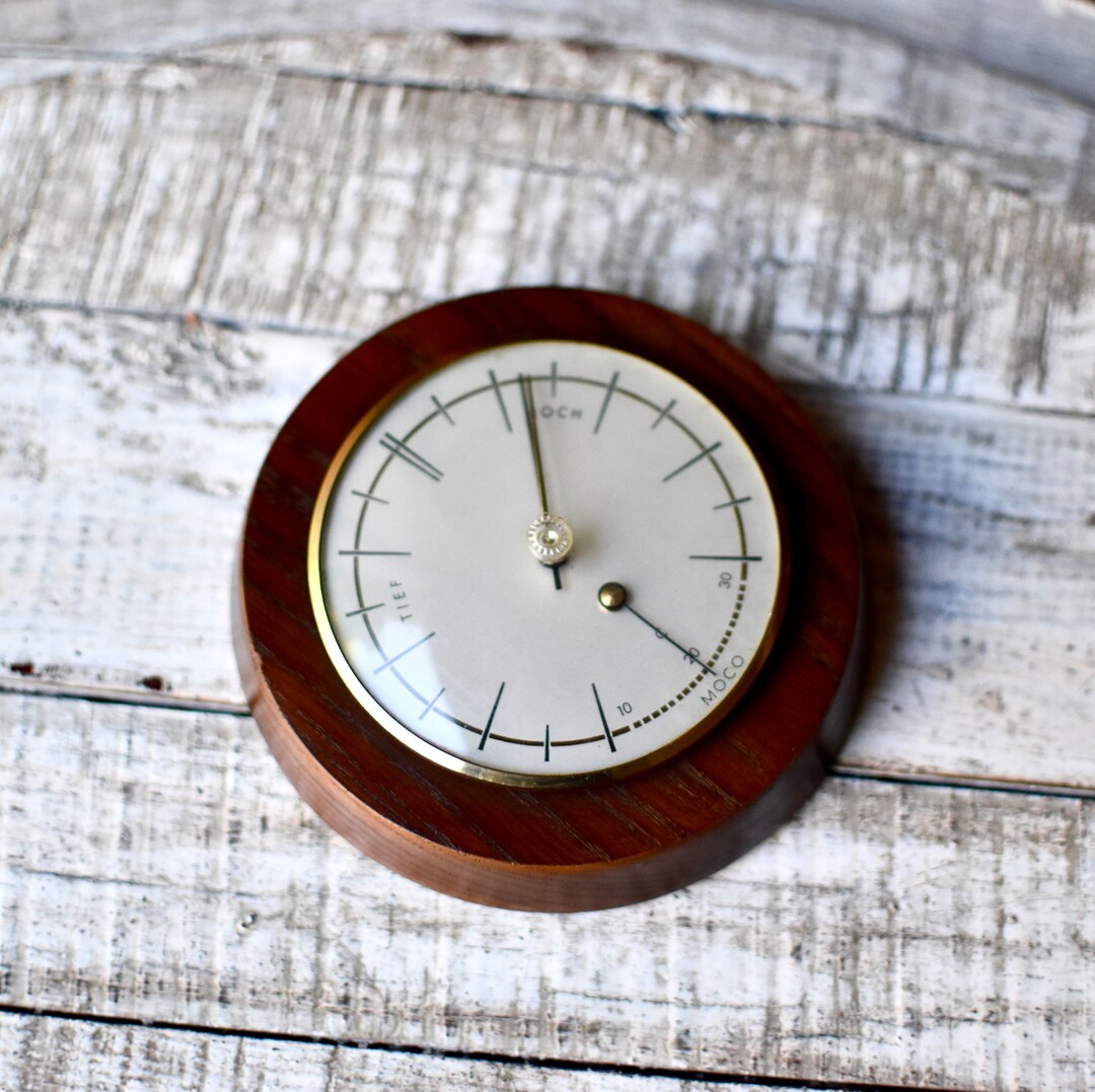 Vintage Germany Barometer Thermometer Meteorological Station Nautical ...