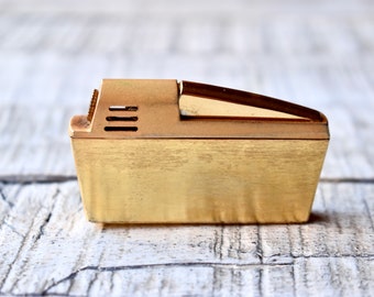 Vintage Gas Pipe Lighter - Jet Arrow France Pipe Lighter Mens Gift Collection Pipe Lighter Leather Box