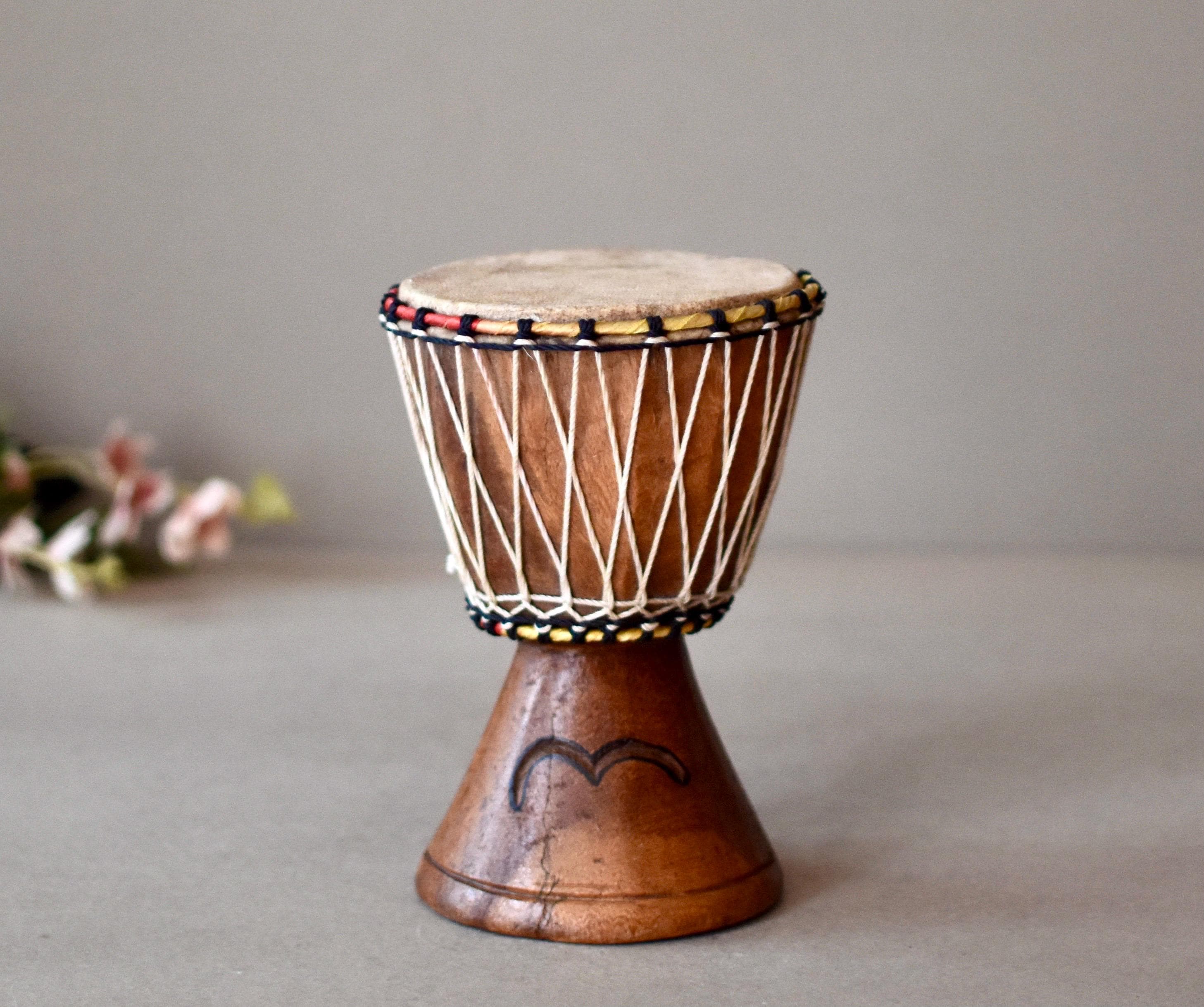 Vintage African Wooden Tarambuka African Drums Home Decor Bohemian