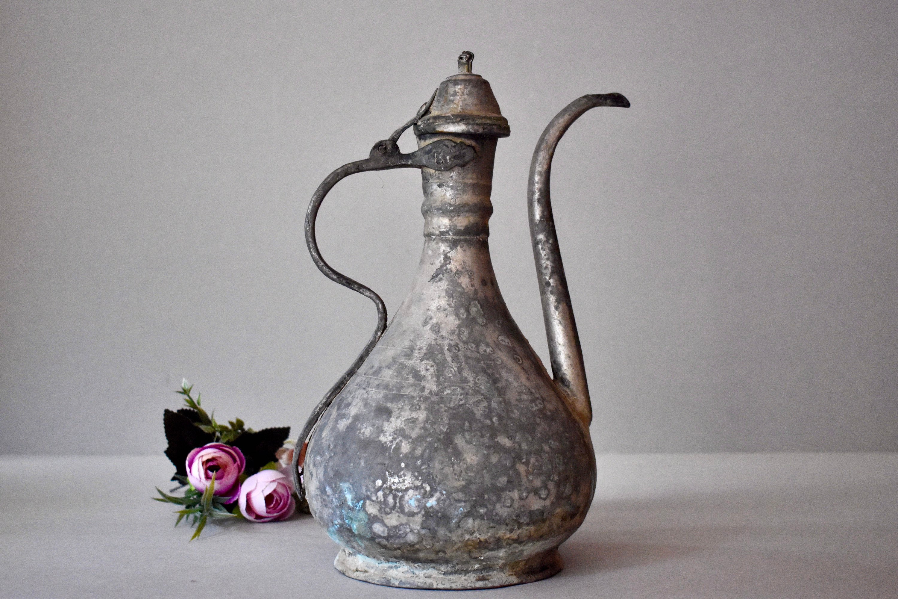 ◆古い【ベーブ・ルース/ヤンキース】陶磁器製/置物/オブジェ/物入れ/一応箱付き Antique Ottoman Imperial Ibrik Jug Copper Collection