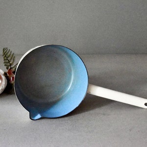 Vintage France Enamel Casserole  Retro Enameled Pot Vintage Kitchen Decor