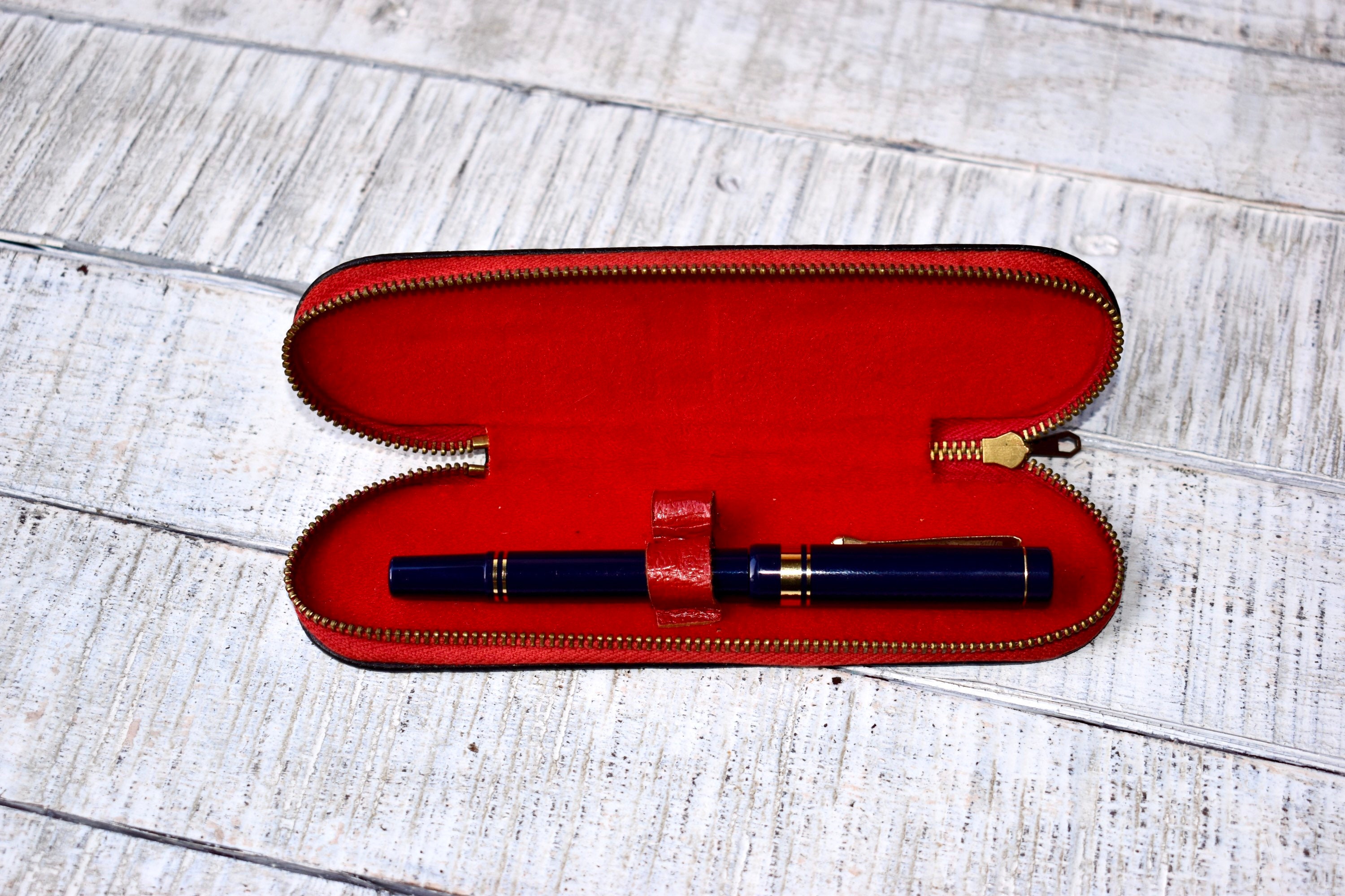Vintage Fountain Pen Writers Gift Leather Cover Vintage Gift Etsy New
