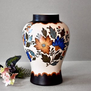 Vintage Ceramic Gouda Plateel Vases Home Decor Hand Flora Gouda Pottery Ceramic Table Decor