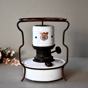 Vintage Chinese Enamelled Kerosine  Gas Stove Primus Camping Burner