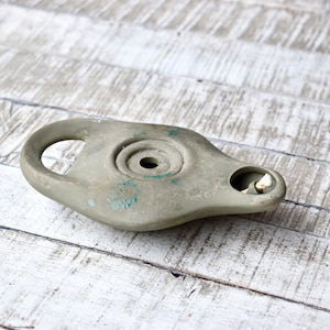 Vintage Clay Öllampe Primitive Römische Öllampe Antik Dekor