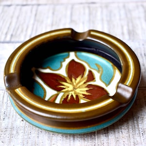 Vintage Ceramic Ashtray Gouda Home Decor Hand Made Ashtray Vintage Gift Table Decor