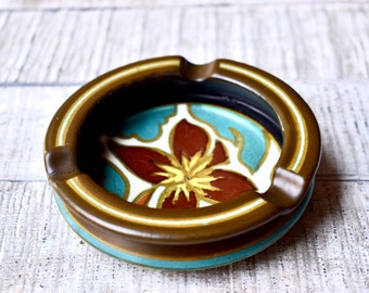 Vintage Ceramic Ashtray Gouda Home Decor Hand Made Ashtray Vintage Gift Table Decor