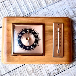 Vintage Barometer Thermometer Meteorological Station Gift Nautical Decor Home Decor Wall Decor