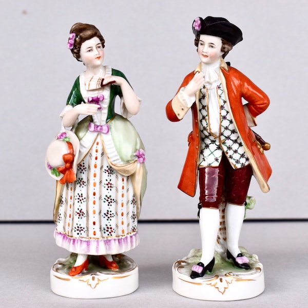 Antique Germany Porcelain Figurines  Scheibe-Alsbach - Thuringia Porcelain Collection Figurine
