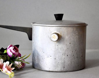 Vintage Aluminum Milk Boiling Pot East Europe Vintage Home Decor Retro Decor