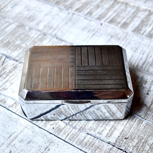 Scatola di sigarette in metallo vintage, scatola di tabacco retrò, scatola di sigari da collezione