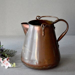 Vintage Copper Garden Watering Can Copper Pitcher