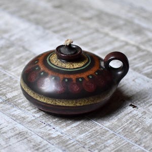 Vintage Ceramic Oil Lamp  Oil Lamp Collectable Lamp Home Decor