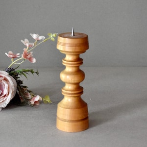 Vintage Wooden Candlestick Holder Vintage Home Decor Bavarian  Candle Holder