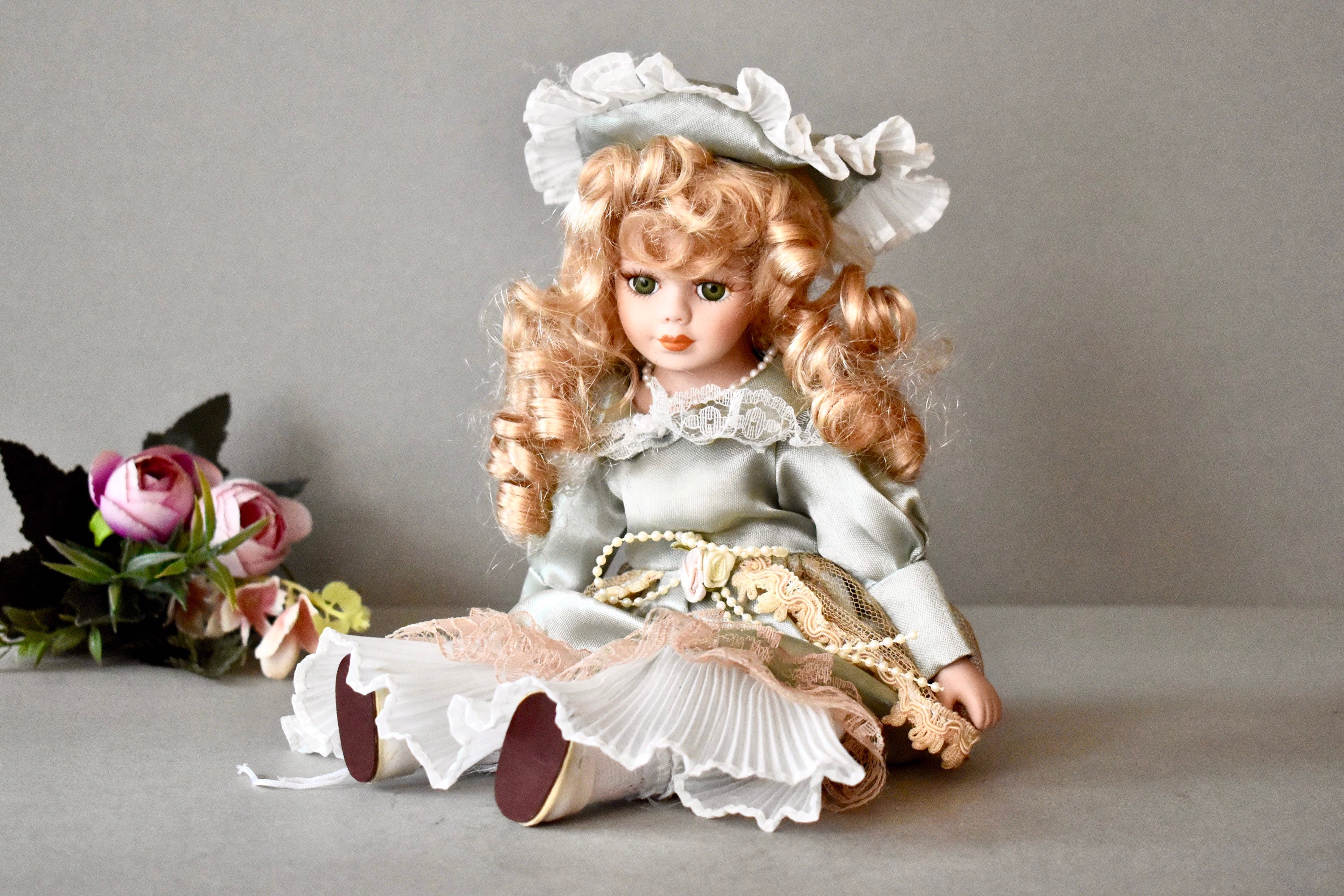 1. "Vintage Blonde Hair Porcelain Doll"
2. "Blonde Hair Porcelain Doll Collectible"
3. "Handmade Blonde Hair Porcelain Doll"
4. "Blonde Hair Porcelain Doll with Blue Eyes"
5. "Blonde Hair Porcelain Doll with Lace Dress"
6. "Blonde Hair Porcelain Doll with Jointed Limbs"
7. "Blonde Hair Porcelain Doll with Floral Dress"
8. "Blonde Hair Porcelain Doll with Porcelain Shoes"
9. "Blonde Hair Porcelain Doll with Curly Hair"
10. "Blonde Hair Porcelain Doll with Victorian Style Dress" - wide 8