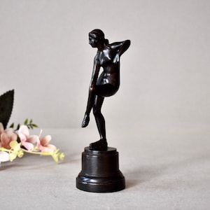 Antique Bronze Figurine Art Deco Statue Collectable Bronze Figurine