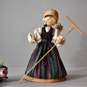 Vintage Rack Doll Germany Rustic Decor Collection Hand Made Clothing Doll Home Decor
