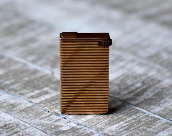 Vintage Gilded Gas Pipe Lighter - Feudor France Pipe Lighter Mens Gift Collectors Pipe Lighter