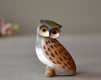 イタリア陶器 フクロウの置物 ピアネタ セラミカ ヴィエトリ陶器