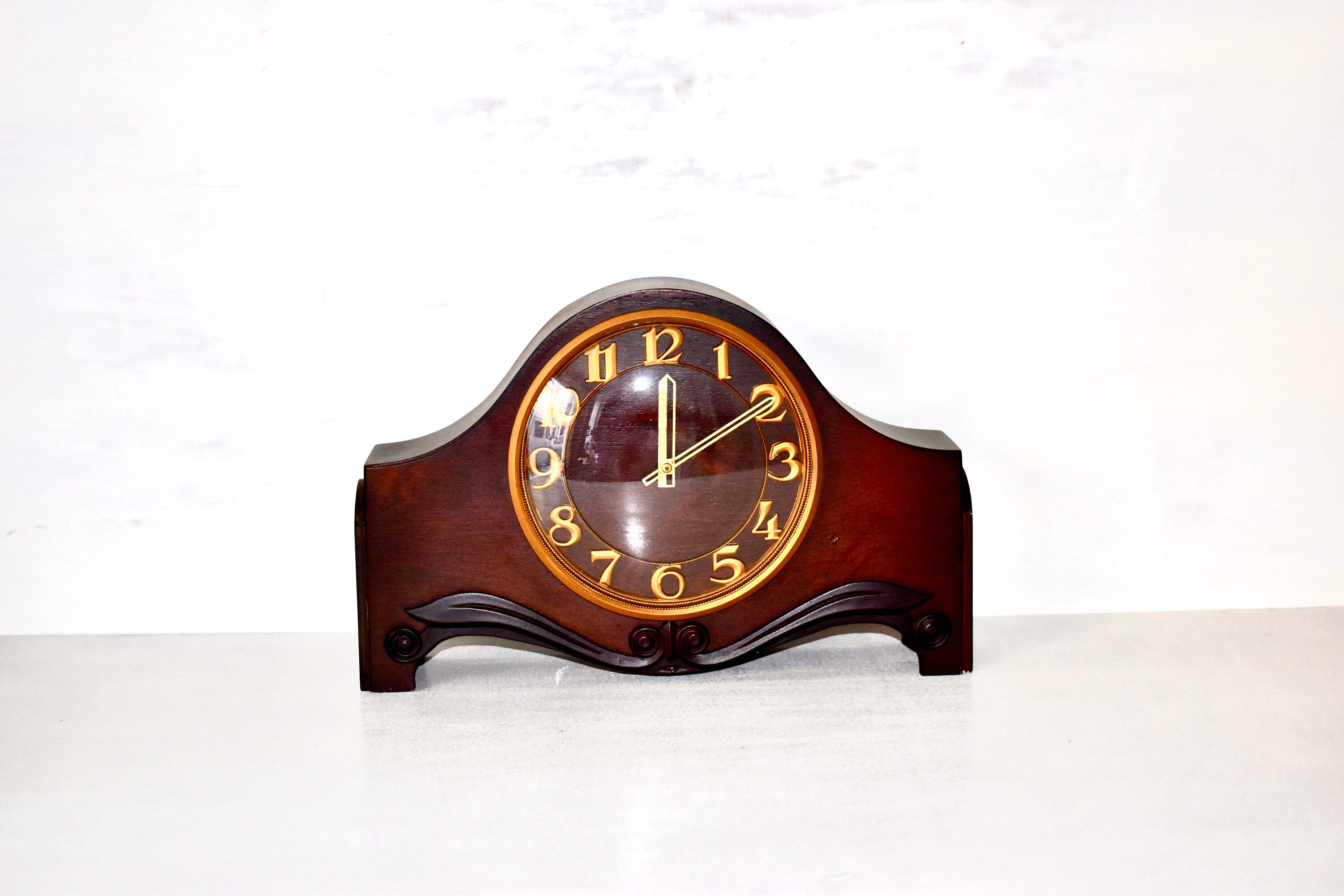 Vintage Soviet Fireplace Clock Vesna USSR Table Clock Home Decor