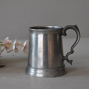 Vintage Pewter Mug England Zinc Stein Retro  Atkin Brothers Sheffield Mug