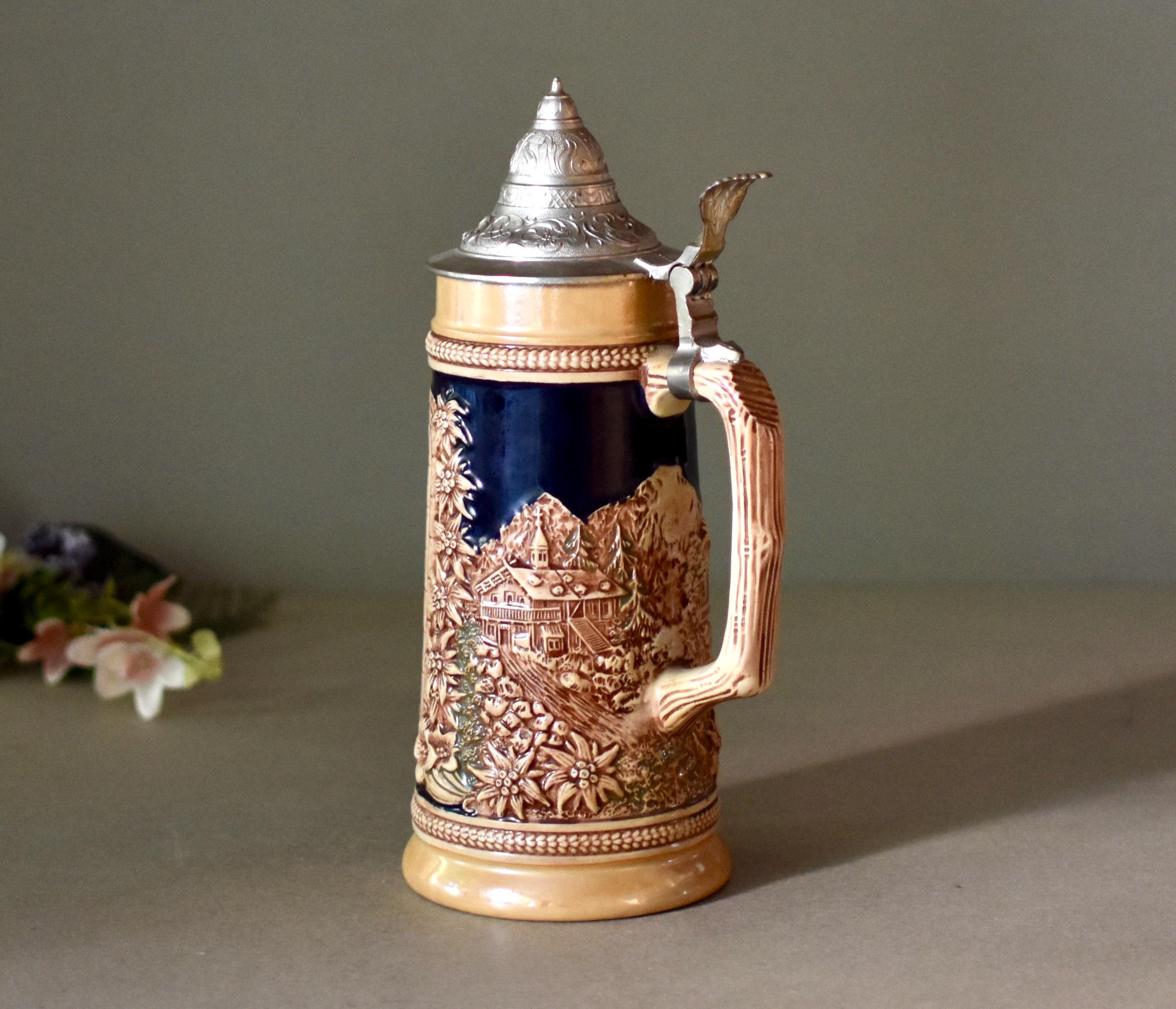 ヴィンテージ 陶器製ビールジョッキ ヴィンテージ 陶器製ビール