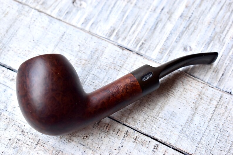 Vintage Briar Pipe Ropp Saint Claude Pipe Collection Pipe Mens Gift France Old Pipe image 4