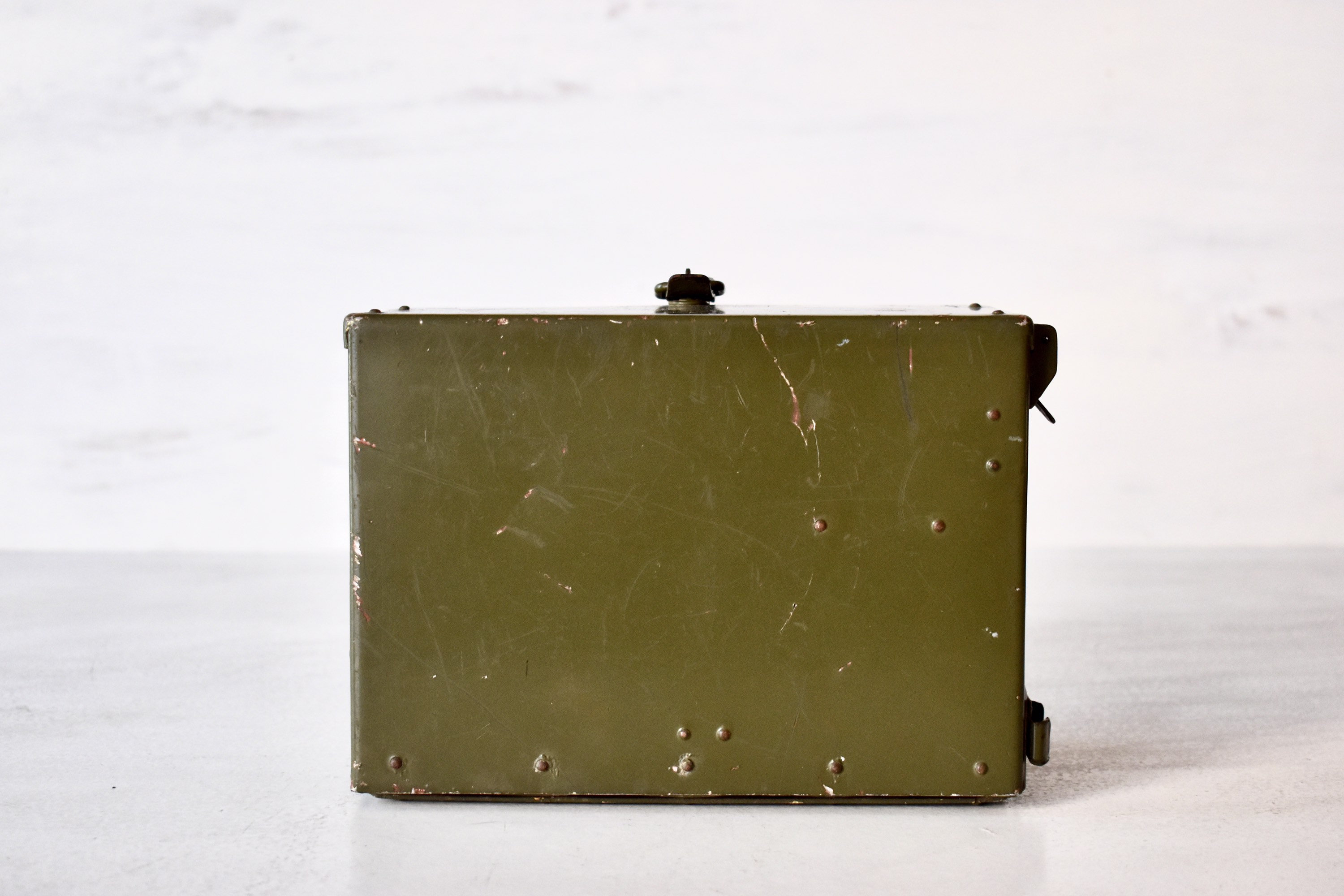 ヴィンテージ ミリタリー メタル ボックス 工業用装飾 ソビエト軍 光学