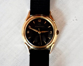 Men's Swiss Wristwatch Eternamatic Automatic Watch  1950's Collectible Watch