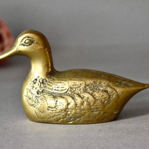 Vintage Bronze Duck Home Decor Table Decor Vintage Decor Vintage Figurine Duck