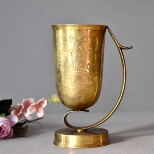 Vintage Messing Mug Home Decor Rustic Decor Brass Pottery
