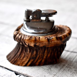 Vintage Gas Lighter Table Horn Lighter Vintage Hunting Gift Collection Lighter