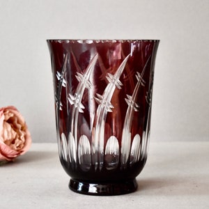 Antique Cut Crystal Vases Amethyst Crystal Bohemia Vases Home Decor