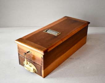 Antique Wooden Cash Register Box Victorian Cash Box Liverpool
