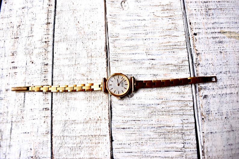 Antique Swiss Ladies Watch Wrist Women - Pontiac Watch Gilded Art Deco Women's Watch image 6