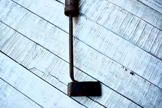 ANCIEN FER À repasser avec sont support fer forgé antique Iron EUR 22