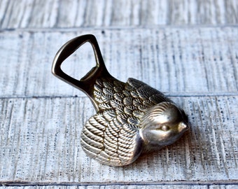 Vintage White Bronze Bottle Opener Birds Shape Opener Vintage Bar Tender Utensil Collectable Bottle Opener