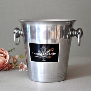 Vintage Aluminum Champagne Bottle Cooler Aluminum Ice Cooler Wine Serving Home Decor Restorant Bottle Cooler  Collectable France Cooler