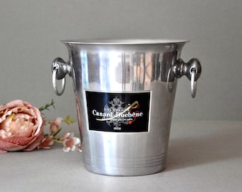 Antyczna aluminiowa chłodziarka do butelek szampana, aluminiowa chłodziarka do lodu, do serwowania wina, dekoracja domu, chłodziarka do butelek restauracyjnych, kolekcjonerska chłodziarka z Francji