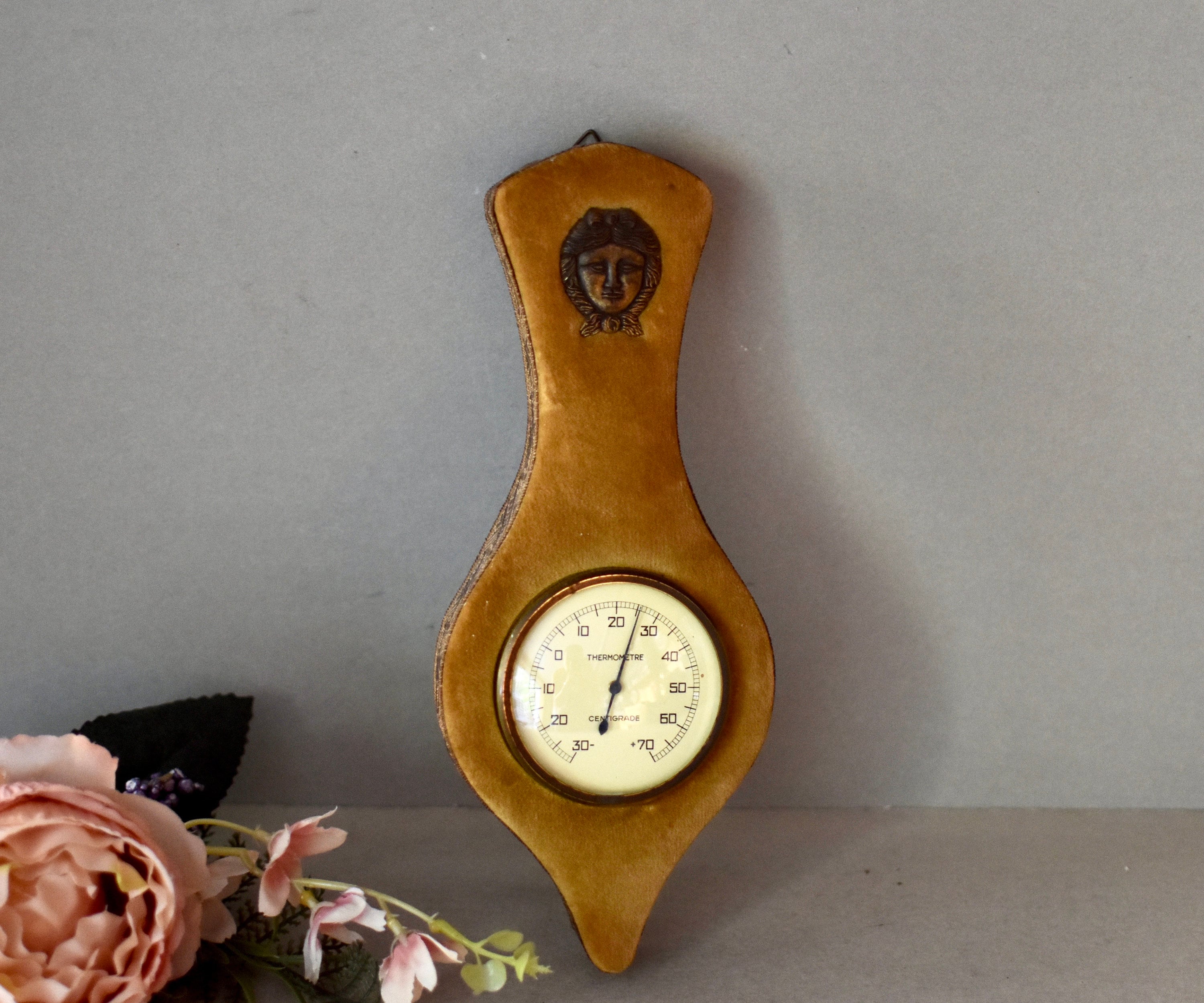 Thermomètre Mural En Bois Pour Intérieur Et Extérieur - Facile À Lire
