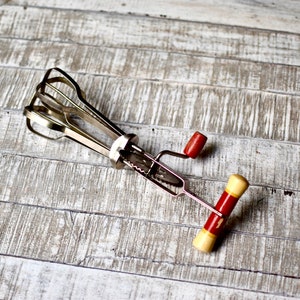 Vintage Handmixer Holzgriff Schneebesen Vintage Gebäck Werkzeuge