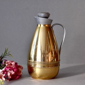 Vintage Gilded Kettle Aluminium Tea Serving Camping Jug