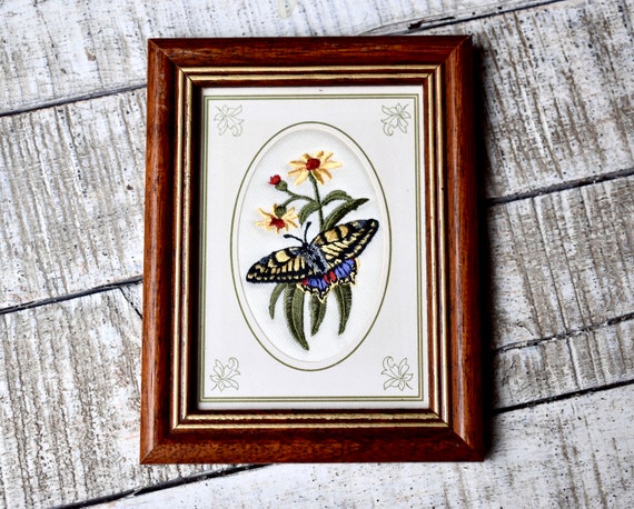 Grande Tapisserie Murale Vintage Française 1980, Coton Floral, 3.3x4.1 Ft - Décoration