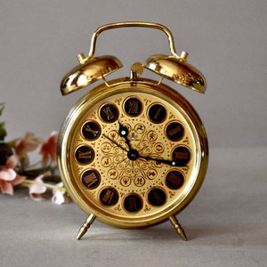 Vintage Gilded Alarm Clock Master Anker Table Clock Home Decor Table Vinntage Decor