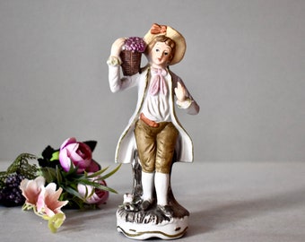 Vintage Porzellanfigur Junge Vintage Keks Porzellanfigur Wohnkultur Vintage Decor