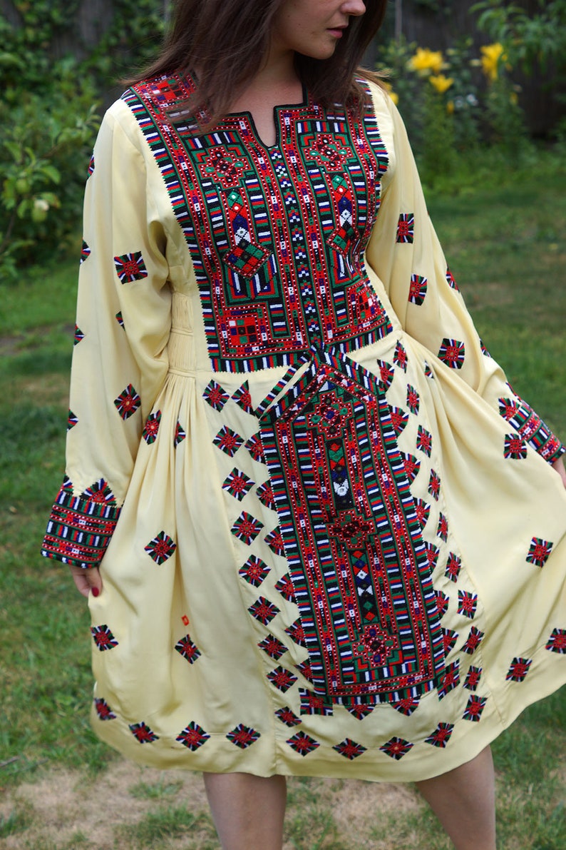 Vintage BALOCHI Silk Dress. Tribal Hand Stitched Dress. Hand Etsy