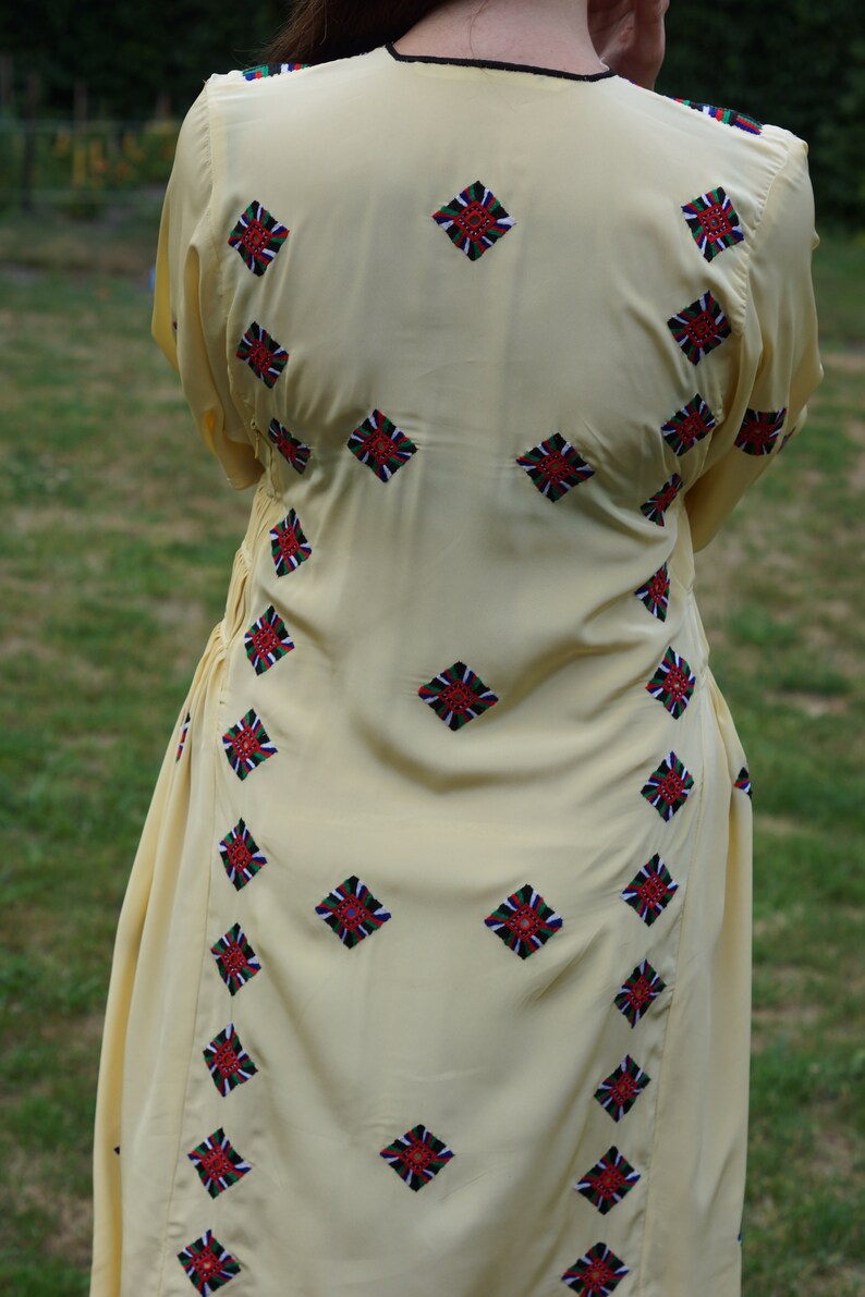 Vintage BALOCHI Silk Dress. Tribal Hand Stitched Dress. Hand Etsy
