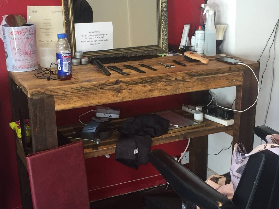 D J Booth Purpose Built. Barbers Reception Desk. Etsy