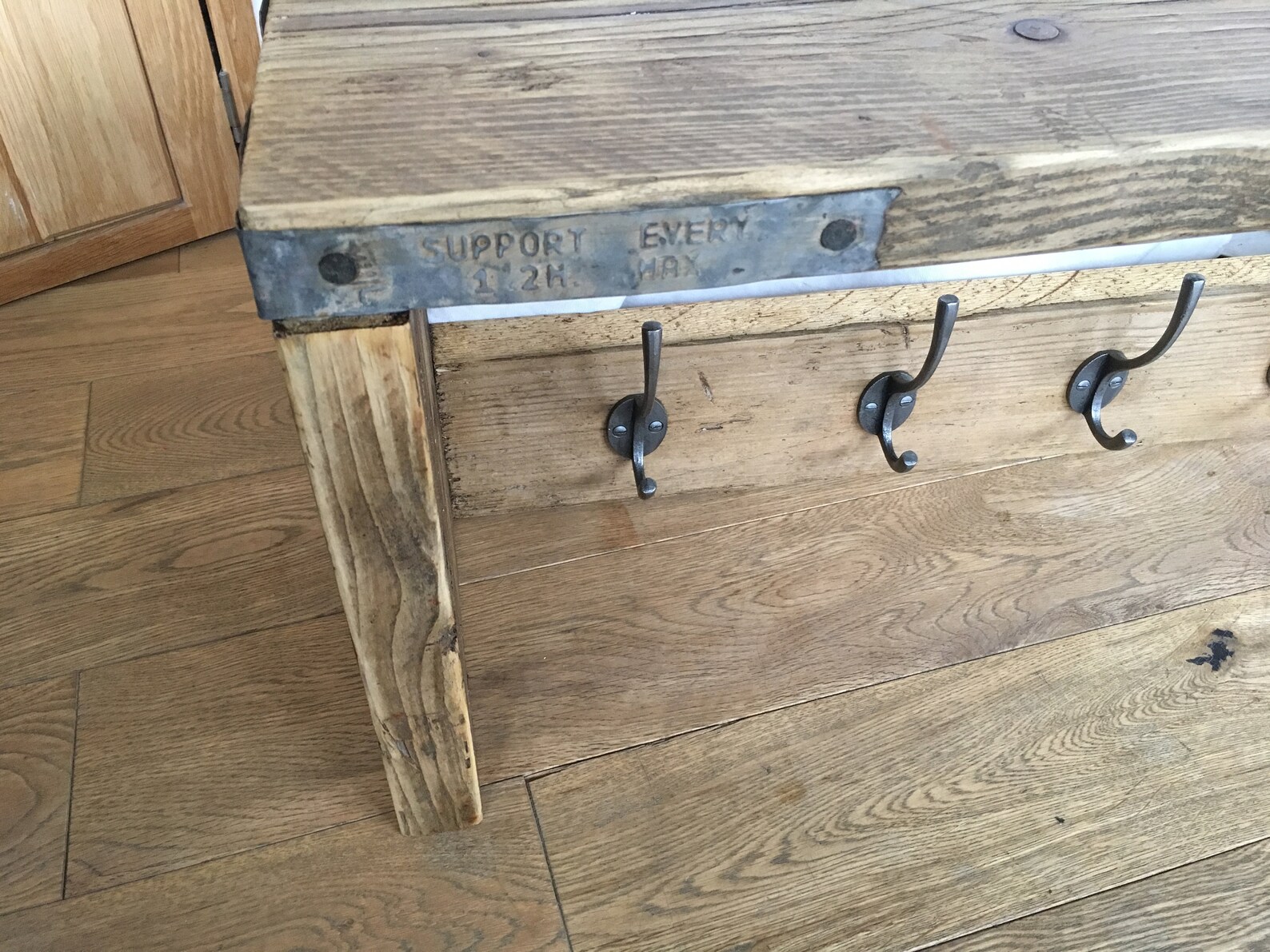 Recycled Wooden Scaffold Board Shelving Unit With Integrated Etsy UK