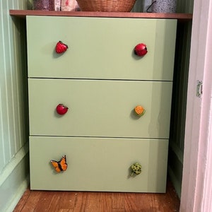 Garden themed drawer pulls, dresser knobs, mix and match up to a set of 6